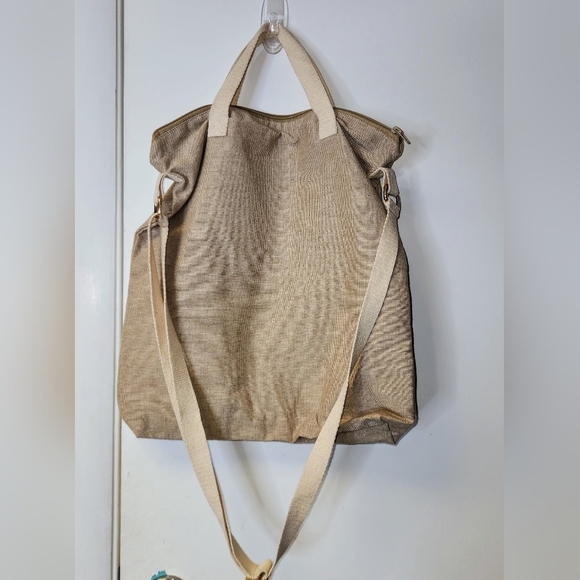 Sugar Skull Rose Flower Day of the Dead Handbag Shoulder In Tan - Picture 5 of 11
